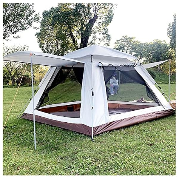 Sports Pod Pop Up Tent 4 People Pop Open In Three Seconds,Double Doors and Four Windows Tents for Camping Stable and Lightweight Tent Canopy for Camping, Hiking, Mountaineering